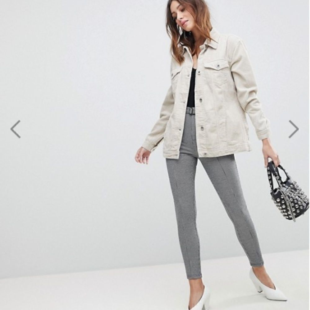 Stradivarius Checkered Print Trousers